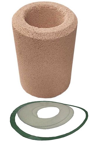 Фильтрующий блок с прокладками антикисл. CASTEL, Италия. 1600 см3. Anti-Acid Solid Core 80% mole 4491/AA - фото 14135