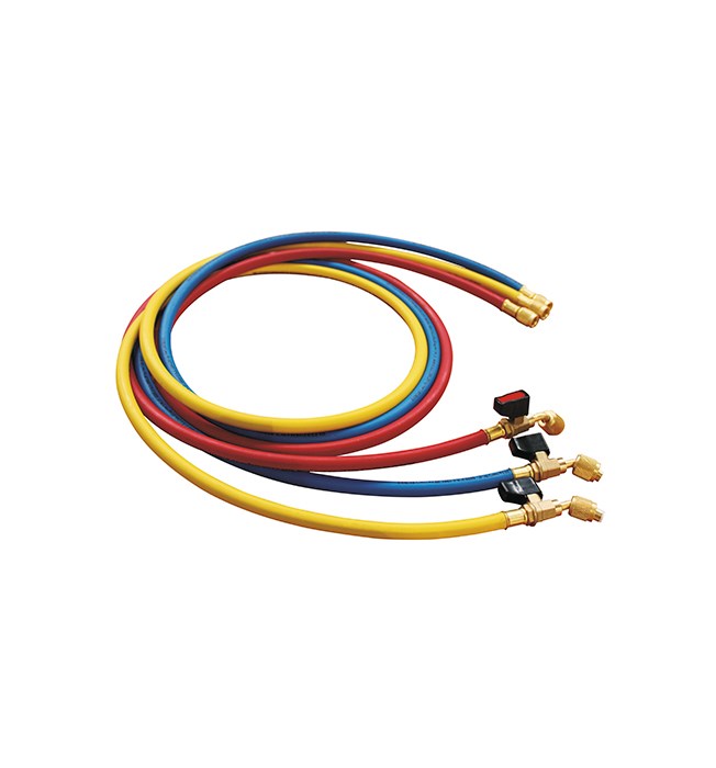 Заправочные шланги VALUE VRP-C-RYB 1,5m valve R410A VALUE/VRP-C-RYB-1,5-m-R410 - фото 23962