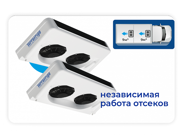 Рефрижератор TERRAFRIGO МТ 40P (S20+S20) мультитемпературный REF-MULTI-MT-40P-S20-20 - фото 24776