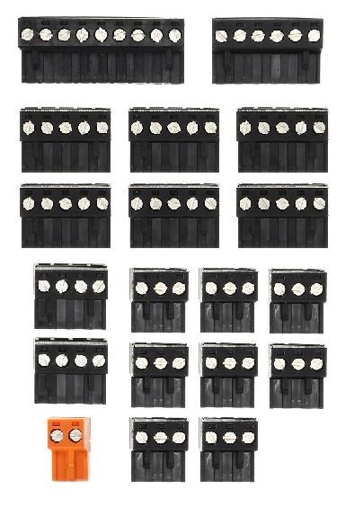 P+50CON0M0 Комплект разъемов для контроллера CAREL PCO5+/C.PCO MEDIUM REMOVABLE SCREW CONNECTORS KIT FOR PCO5+/ P+50CON0M0 - фото 60114