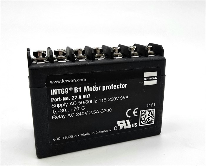 SE-B1 Модуль защиты электродвигателя, INT69 B1, KRIWAN 22A607 (Bitzer 347019-01), Германия 22A607 - фото 60162