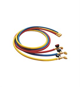 Заправочные шланги VALUE VRP-C-RYB 1,5m valve R410A VALUE/VRP-C-RYB-1,5-m-R410