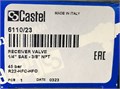 6110/23 Вентиль запорный CASTEL Receiver Valve 1/4" Flare x 3/8" NPT 6110/23