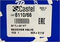 6110/66 Вентиль запорный CASTEL Receiver Valve 3/4" Flare x 3/4" NPT 6110/66