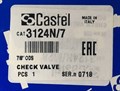 Обратный клапан CASTEL  Check Valve 7/8"-22 mm ODS, 3124N/7 3124N/7