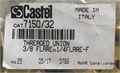 Переходник наруж/внутр CASTEL Threaded Union 3/8"Flare x 1/4" Flare-F, 7150/32 7150/32