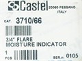 Смотровое стекло с индикатором влажности CASTEL 3/4" Flare M/M, 3710/66 3710/66