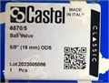 Шаровой вентиль CASTEL  Ball Valve 5/8"-16 mm ODS, 6570/5 6570/5