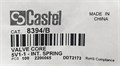 Ниппель CASTEL Valve core 5V1-1 - Internal Spring Tmax= 130° C  MWP=30 bar, 8394/B 8394/B