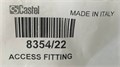 Штуцер CASTEL Access Fitting 1/4" Flare x 1/4" NPT, 8354/22 8354/22