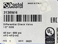 3136W/4 Дифференциальный клапан NRD CASTEL Differential Check Valve 1/2" ODS, 1.4-3 bar 3136W/4
