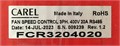 Регулятор скорости вращения вентилятора CAREL THREE PH. 400V 20A -20...50C - IP55 FCR3204020 FCR3204020