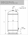 Ресивер вертикальный FRIGOPOINT FP-LR-24,8 FP-LR-24,8
